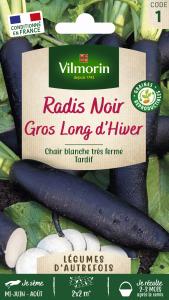 Radis noir long d'hiver - Légumes d'Autrefois